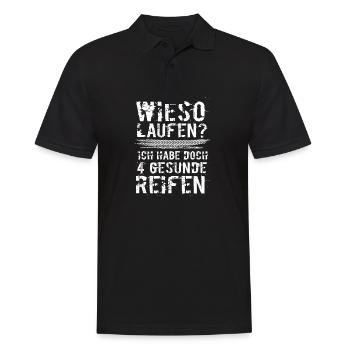 Mechaniker Mechatroniker Auto Werkstatt motorsport - Männer Poloshirt - Schwarz - Vorne - Kai (181cm)