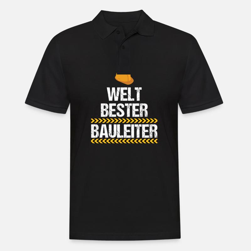 Welt Bester Bauleiter - Männer Poloshirt - Schwarz