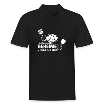 Koch die geheime Zutat - Männer Poloshirt - Schwarz - Vorne - Kai (181cm)