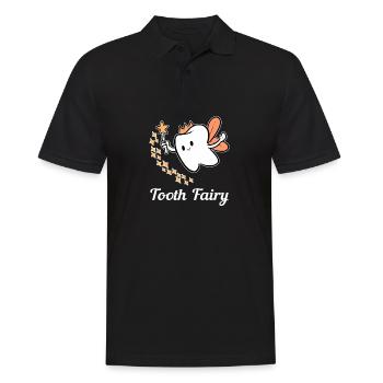 Fée dentiste Dentiste Cadeau - Polo Homme - noir - Devant - Kai (181cm)