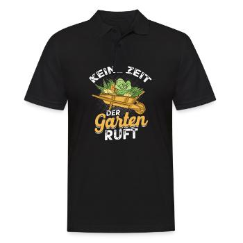 Keine Zeit Der Garten Ruft Garten - Männer Poloshirt - Schwarz - Vorne - Kai (181cm)