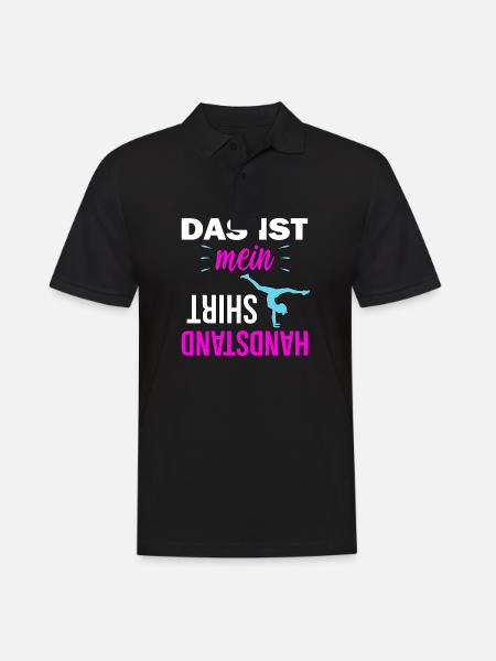 Handstand Mädchen Akrobatik - Männer Poloshirt - Schwarz