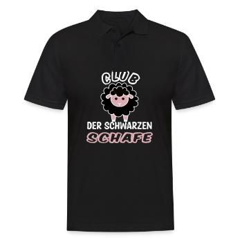 Schwarzes Schaf der Familie - Männer Poloshirt - Schwarz - Vorne - Kai (181cm)