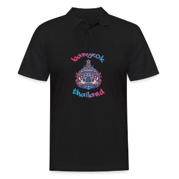 Bangkok Thaïlande Backpacker Voyage - Polo Homme - noir - Devant - Kai (181cm)