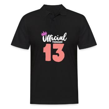 Adolescente Official Ado 13 ans anniversaire - Polo Homme - noir - Devant - Kai (181cm)