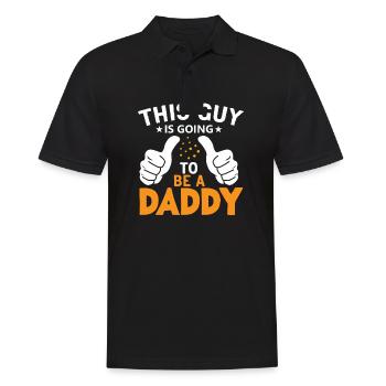 Bald Papa This Guy is going to be a Daddy - Männer Poloshirt - Schwarz - Vorne - Kai (181cm)