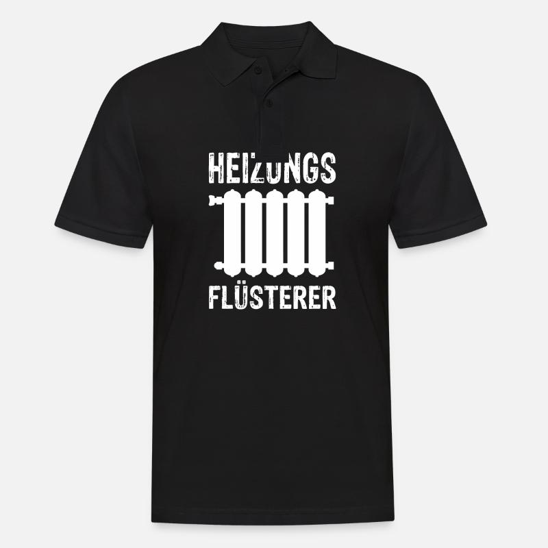 Heizung Flüsterer - Männer Poloshirt - Schwarz