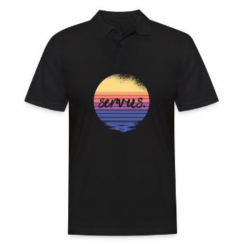 Servus Gruß Hallo Bayern Österreich vintage - Männer Poloshirt - Schwarz - Vorne - Kai (181cm)