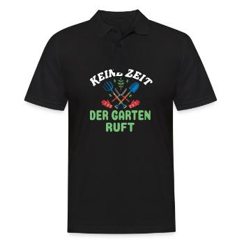 Garten und Gärtner Geschenk - Männer Poloshirt - Schwarz - Vorne - Kai (181cm)