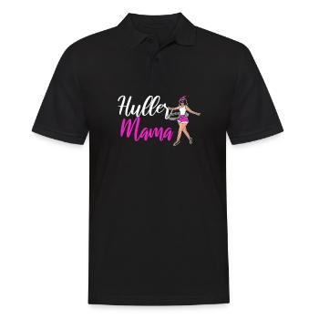 HulaHoop Mama Tanz hullern Reifenliebe - Männer Poloshirt - Schwarz - Vorne - Kai (181cm)