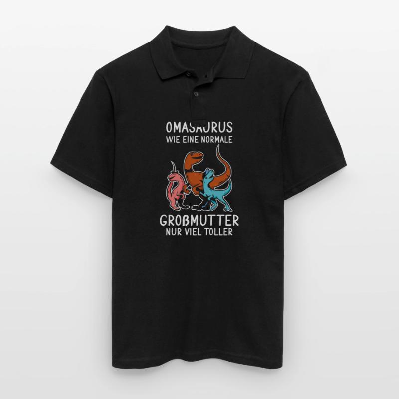 Omasaurus - Großmutter Muttertag 2021 Oma Männer Poloshirt