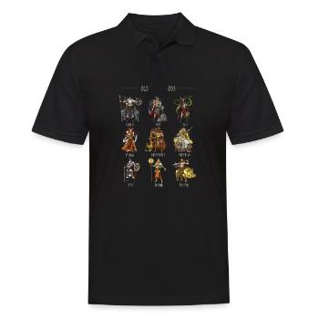 Old Norse Gods - Men's Polo Shirt - black - Front - Kai (181cm)