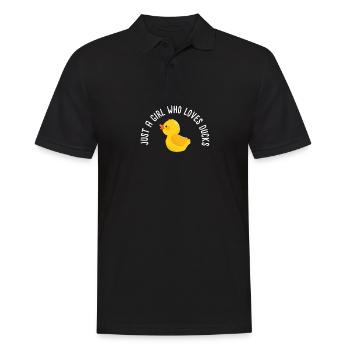 Just A Girl Who Loves Ducks Cute Duck Lover - Polo Homme - noir - Devant - Kai (181cm)