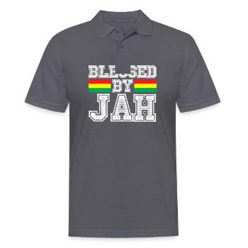 Reggae béni - Polo Homme - charbon - Devant - Nico (186cm)