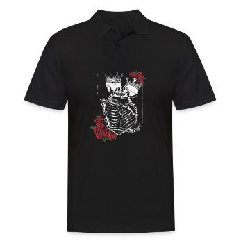 squelettique amour à vie Valentin - Polo Homme - noir - Devant - Kai (181cm)