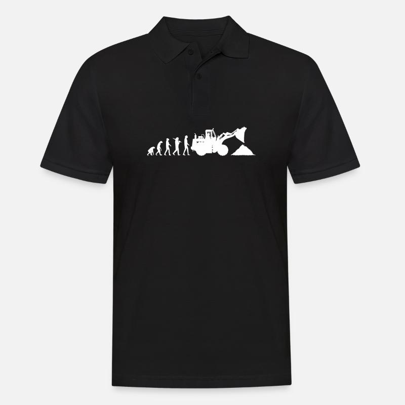 Evolution chargeuse sur pneus Chantiers - Polo Homme - noir