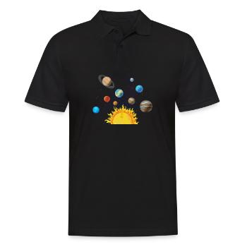 Solar System Space - Polo Homme - noir - Devant - Kai (181cm)