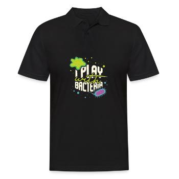 I Play With Bacteria Funny Biology Teacher - Polo Homme - noir - Devant - Kai (181cm)