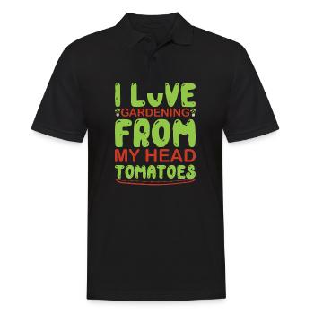 Gardening From ma Head ToMaToes To My Toes - Polo Homme - noir - Devant - Kai (181cm)
