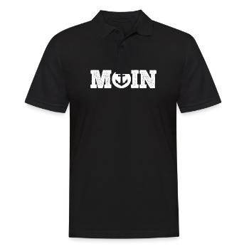 Moin Küstenkind Küste Meer Norden Strand Anker - Männer Poloshirt - Schwarz - Vorne - Kai (181cm)