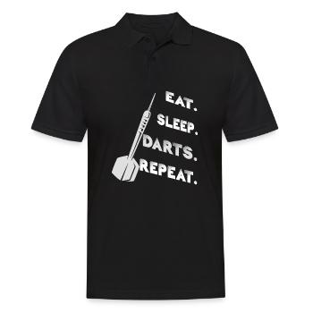 Fléchettes Fléchettes Fléchettes cadeaux de fléchettes - Polo Homme - noir - Devant - Kai (181cm)