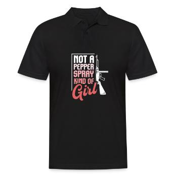 Not A Pepper Spray Kind Of Girl Pro Gun - Polo Homme - noir - Devant - Kai (181cm)