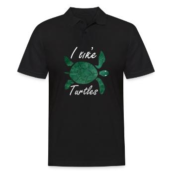 Turtles turtle - Men's Polo Shirt - black - Front - Kai (181cm)