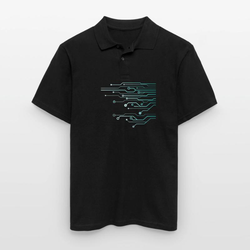 Computer Circuit Engineer Computer Nerd Polo Homme