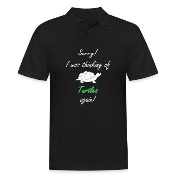 Turtle Turtle - Men's Polo Shirt - black - Front - Kai (181cm)