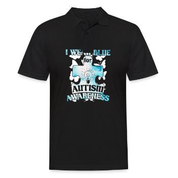 Autisme Autiste Asberger Autisme Awareness Puzzle - Polo Homme - noir - Devant - Kai (181cm)