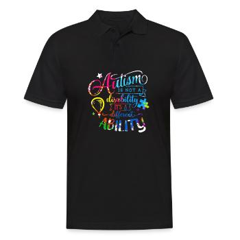 Autisme Autiste Asberger Autisme Awareness Puzzle - Polo Homme - noir - Devant - Kai (181cm)
