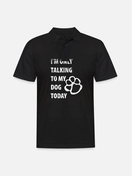 Paw prints dog paws paws dogs - Men's Polo Shirt - black