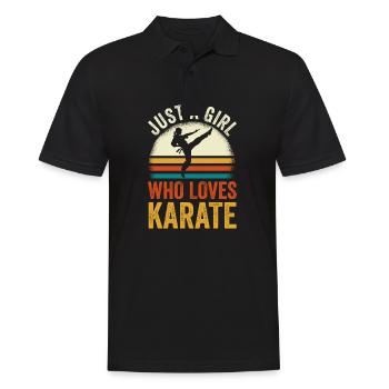 Karaté Une seule fille, Le Karaté Aime - Polo Homme - noir - Devant - Kai (181cm)