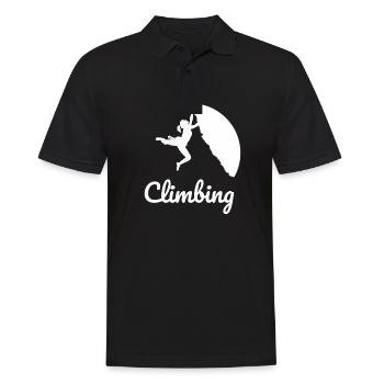escalade bouldern montagnes de montagne - Polo Homme - noir - Devant - Kai (181cm)