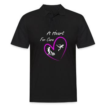 Altenpflegerin Altenpflege Pflege - Männer Poloshirt - Schwarz - Vorne - Kai (181cm)