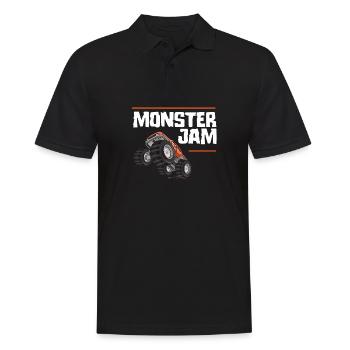 Monster Jam - Men's Polo Shirt - black - Front - Kai (181cm)