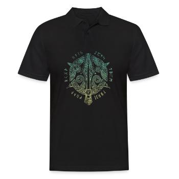 Yggdrasil World Tree World Ash Nordic - Men's Polo Shirt - black - Front - Kai (181cm)