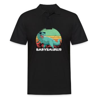 Babysaurus - Bébé dinosaure Dino Unicorn - Polo Homme - noir - Devant - Kai (181cm)