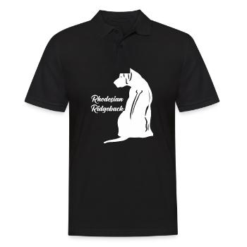 Rhodesian ridgeback chien rengaine cadeau - Polo Homme - noir - Devant - Kai (181cm)
