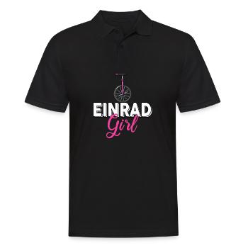 Einrad Mädchen Radsport Einräder Girl - Männer Poloshirt - Schwarz - Vorne - Kai (181cm)