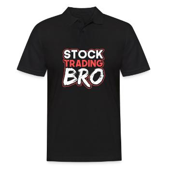 Stocks Stock Trading Bro - Men's Polo Shirt - black - Front - Kai (181cm)