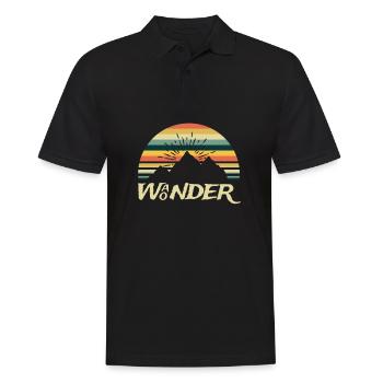 Wander Woman Wandern - Männer Poloshirt - Schwarz - Vorne - Kai (181cm)