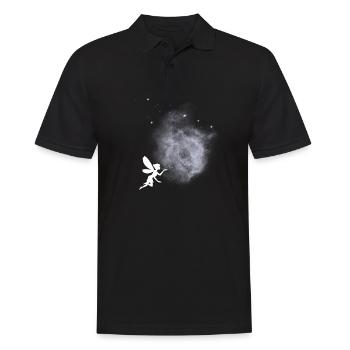 Fée Fée Elfe Mouches Lune Clair de lune Magie Créatures Fabuleux - Polo Homme - noir - Devant - Kai (181cm)
