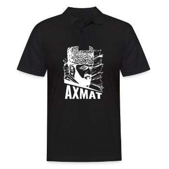 Akhmat Geschenk Tschetschenien Grosny Chechen - Männer Poloshirt - Schwarz - Vorne - Kai (181cm)