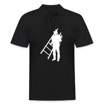 Schornsteinfeger Schlotfeger - Männer Poloshirt - Schwarz - Vorne - Kai (181cm)