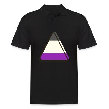 Triangle asexuel - Polo Homme - noir - Devant - Kai (181cm)