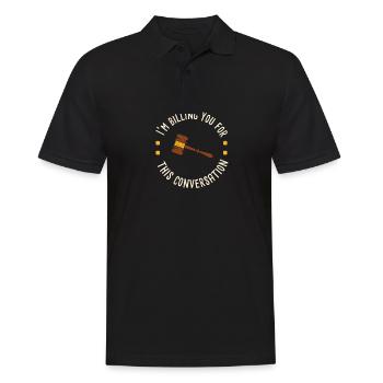 Je m’en charge pour ce que je vais faire - Polo Homme - noir - Devant - Kai (181cm)