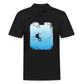 Canyoning - Men's Polo Shirt - black - Front - Kai (181cm)