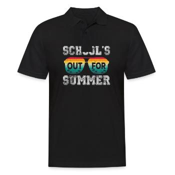 Retro Last Day Of School Schools Out For Summer - Polo Homme - noir - Devant - Kai (181cm)
