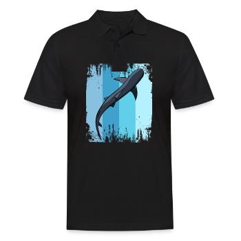Whale shark shark - Men's Polo Shirt - black - Front - Kai (181cm)